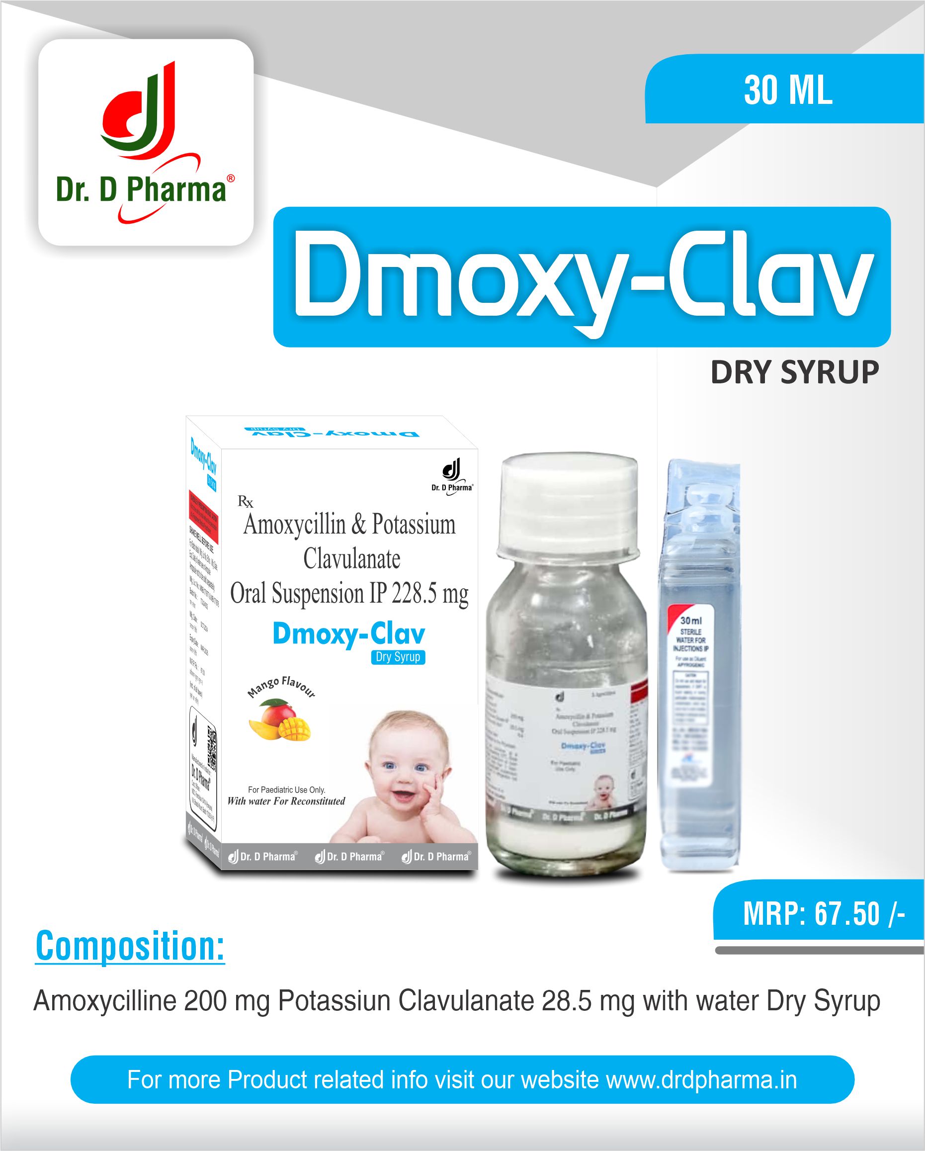 DMOXY-CLAV WITH WATER Dry Syrup